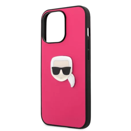 Karl Lagerfeld Apple iPhone 13 Pro (6.1) PU Leather hátlapvédő tok kék (KLHCP13LPKMB)