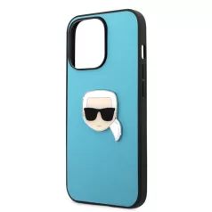   Karl Lagerfeld Apple iPhone 13 Pro Max (6.7) PU Leather hátlapvédő tok kék (KLHCP13XPKMB)