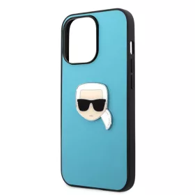   Karl Lagerfeld Apple iPhone 13 Pro Max (6.7) PU Leather hátlapvédő tok kék (KLHCP13XPKMB)