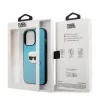Karl Lagerfeld Apple iPhone 13 Pro Max (6.7) PU Leather hátlapvédő tok kék (KLHCP13XPKMB)