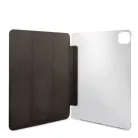Karl Lagerfeld Apple iPad Pro 12.9 (2021) Metal Saffiano oldalra nyíló könyv tok fekete (KLFC12OKHK)