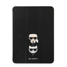   Karl Lagerfeld and Choupette Apple iPad Pro 11 (2021) Head Saffiano oldalra nyíló könyv tok fekete (KLFC11OKCK)