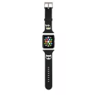 Karl Lagerfeld Karl and Choupette Head Apple Watch 38/40mm óraszíj fekete (KLAWMSLCKK)