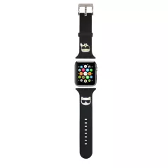   Karl Lagerfeld Karl and Choupette Head Apple Watch 38/40mm óraszíj fekete (KLAWMSLCKK)
