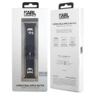 Karl Lagerfeld Karl and Choupette Head Apple Watch 38/40mm óraszíj fekete (KLAWMSLCKK)