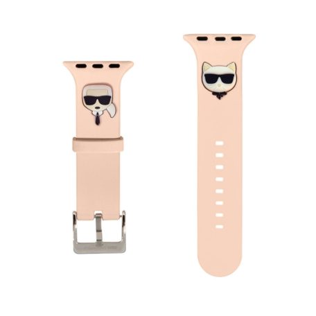 Karl Lagerfeld Karl and Choupette Head Apple Watch 38/40mm óraszíj pink (KLAWMSLCKP)