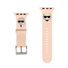   Karl Lagerfeld and Choupette Apple Watch 42/44mm óraszíj pink (KLAWLSLCKP)