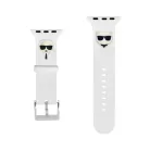 Karl Lagerfeld and Choupette Apple Watch 38/40mm óraszíj fehér (KLAWMSLCKW)