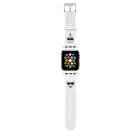 Karl Lagerfeld and Choupette Apple Watch 42/44mm óraszíj fehér (KLAWLSLCKW)