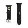 Karl Lagerfeld Karl Head Apple Watch 38/40mm óraszíj fekete (KLAWMSLKK)
