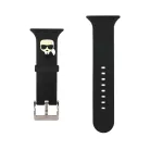 Karl Lagerfeld Karl Head Apple Watch 38/40mm óraszíj fekete (KLAWMSLKK)