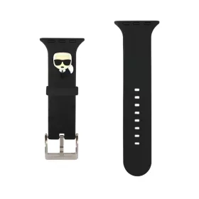   Karl Lagerfeld Karl Head Apple Watch 38/40mm óraszíj fekete (KLAWMSLKK)