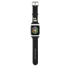 Karl Lagerfeld Karl Head Apple Watch 42/44mm óraszíj fekete (KLAWLSLKK)