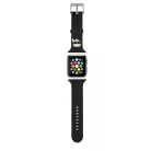 Karl Lagerfeld Karl Head Apple Watch 42/44mm óraszíj fekete (KLAWLSLKK)