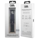 Karl Lagerfeld Karl Head Apple Watch 42/44mm óraszíj fekete (KLAWLSLKK)