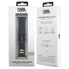 Karl Lagerfeld Choupette Head Apple Watch 38/40mm óraszíj fekete (KLAWMSLCK)