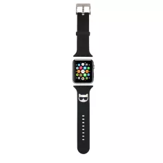  Karl Lagerfeld Choupette Head Apple Watch 42/44mm óraszíj fekete (KLAWLSLCK)