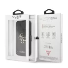 Guess Apple iPhone 13 Pro (6.1) PU 4G Metal Logo oldalra nyíló könyv tok szürke (GUBKP13L4GMGGR)