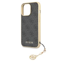   Guess 4G Charms Apple iPhone 13 Pro (6.1) hátlapvédő tok szürke (GUHCP13LGF4GGR)