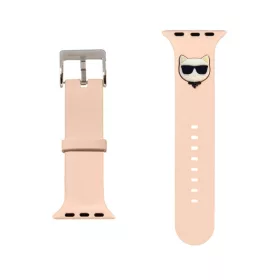   Karl Lagerfeld Choupette Head Apple Watch 38/40mm óraszíj pink (KLAWMSLCP)