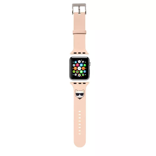 Karl Lagerfeld Choupette Head Apple Watch 38/40mm óraszíj pink (KLAWMSLCP)