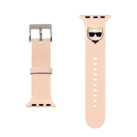 Karl Lagerfeld Choupette Head Apple Watch 42/44mm óraszíj pink (KLAWLSLCP)