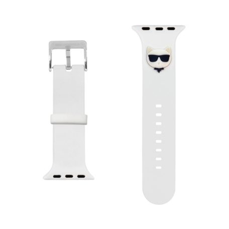 Karl Lagerfeld Choupette Head Apple Watch 38/40mm óraszíj fehér (KLAWMSLCW)
