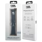 Karl Lagerfeld Karl Head Apple Watch 38/40mm óraszíj fekete (KLAWMOKHK)