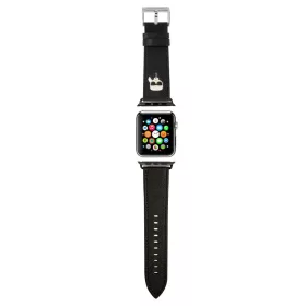   Karl Lagerfeld Karl Head Apple Watch 42/44mm óraszíj fekete (KLAWLOKHK)