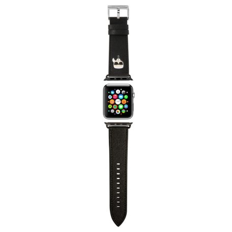 Karl Lagerfeld Karl Head Apple Watch 42/44mm óraszíj fekete (KLAWLOKHK)