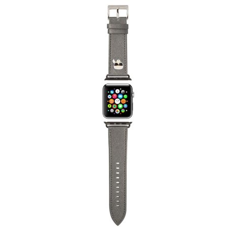 Karl Lagerfeld Karl Head Apple Watch 42/44mm óraszíj ezüst (KLAWLOKHG)
