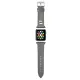 Karl Lagerfeld Karl Head Apple Watch 42/44mm óraszíj ezüst (KLAWLOKHG)