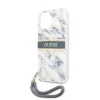 Guess Apple iPhone 12 / 12 Pro 2020 (6.1) TPU Marble hátlapvédő tok kék (GUHCP12MKMABBL)
