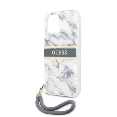   Guess Apple iPhone 12 / 12 Pro 2020 (6.1) TPU Marble hátlapvédő tok kék (GUHCP12MKMABBL)