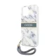 Guess Apple iPhone 12 / 12 Pro 2020 (6.1) TPU Marble hátlapvédő tok kék (GUHCP12MKMABBL)