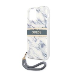   Guess Apple iPhone 12 Pro Max 2020 (6.7) TPU Marble hátlapvédő tok kék (GUHCP12LKMABBL)