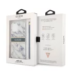 Guess Apple iPhone 11 (6.1) 2019 TPU Marble hátlapvédő tok kék (GUHCN61KMABBL)