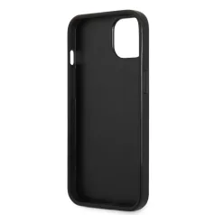  Guess Apple iPhone 13 (6.1) Saffiano PU Silicone hátlapvédő tok fekete (GUHCP13MSLSABK)