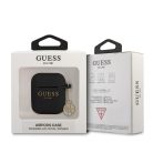 Guess 4G Charms Apple AirPods 1/2 szilikon tok fekete (GUA2LSC4EK)