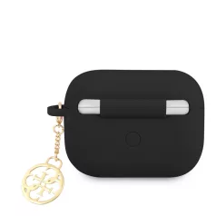   Guess 4G Charms Apple Apple Airpods Pro szilikon tok fekete (GUAPLSC4EK)