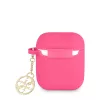 Guess Apple AirPods 1/2 szilikon tok pink (GUA2LSC4EF)