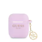 Guess 4G Charms Apple AirPods 1/2 szilikon tok lila (GUA2LSC4EU)
