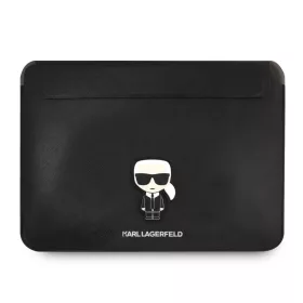   Karl Lagerfeld Saffiano Ikonik fekete laptop táska 16" (KLCS16PISFBK)