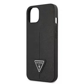   Guess PU Saffiano Triangle Apple iPhone 13 (6.1) hátlapvédő tok fekete (GUHCP13MPSATLK)