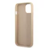 Guess PU Saffiano Triangle Apple iPhone 13 Mini (5.4) hátlapvédő tok arany (GUHCP13SPSATLE)