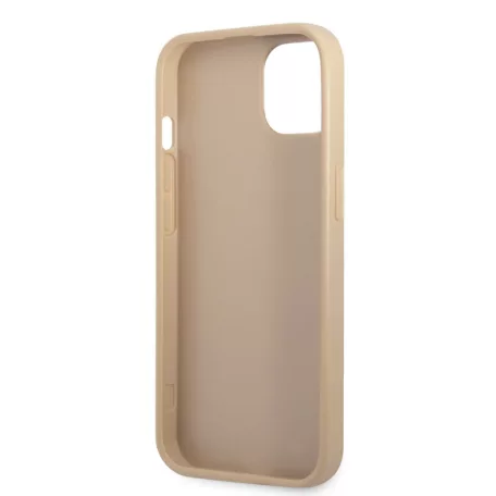 Guess PU Saffiano Triangle Apple iPhone 13 Mini (5.4) hátlapvédő tok arany (GUHCP13SPSATLE)