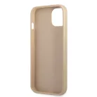 Guess PU Saffiano Triangle Apple iPhone 13 (6.1) hátlapvédő tok arany (GUHCP13MPSATLE)