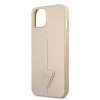 Guess PU Saffiano Triangle Apple iPhone 13 Pro Max (6.7) hátlapvédő tok arany (GUHCP13XPSATLE)