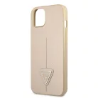 Guess PU Saffiano Triangle Apple iPhone 13 Pro Max (6.7) hátlapvédő tok arany (GUHCP13XPSATLE)