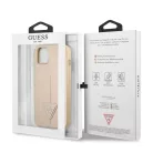 Guess PU Saffiano Triangle Apple iPhone 13 Pro Max (6.7) hátlapvédő tok arany (GUHCP13XPSATLE)
